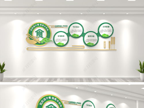 簡約校園食堂文化墻設(shè)計(jì) 打造健康、安全、文明的企業(yè)餐廳環(huán)境